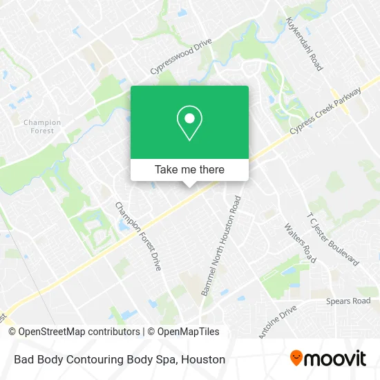 Bad Body Contouring Body Spa map