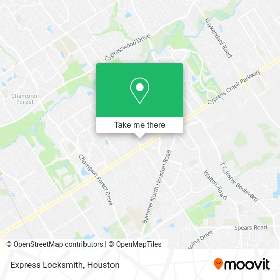 Express Locksmith map