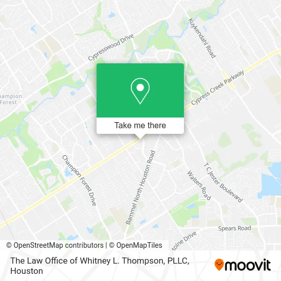 Mapa de The Law Office of Whitney L. Thompson, PLLC