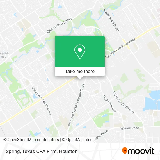 Mapa de Spring, Texas CPA Firm