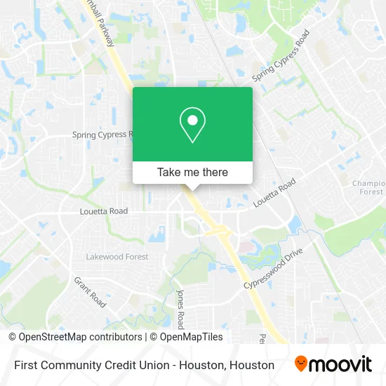 First Community Credit Union - Houston map