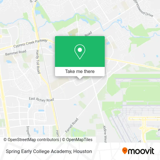 Spring Early College Academy map
