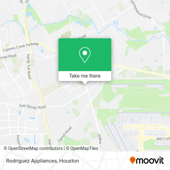 Rodriguez Appliances map