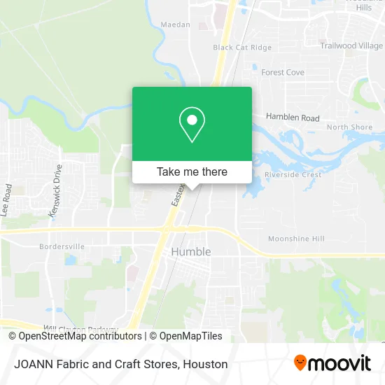 JOANN Fabric and Craft Stores map