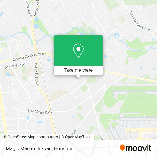 Magic Man in the van map