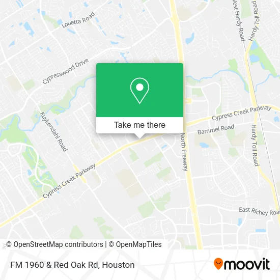 Mapa de FM 1960 & Red Oak Rd