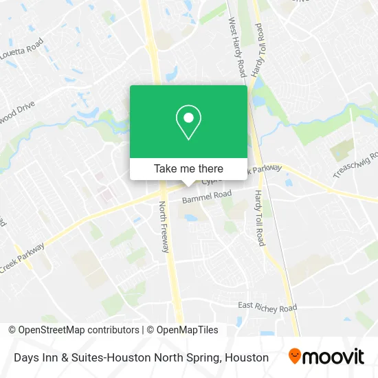 Days Inn & Suites-Houston North Spring map