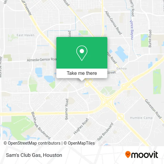 Sam's Club Gas map