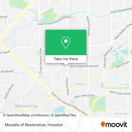 Musalla of Restoration map