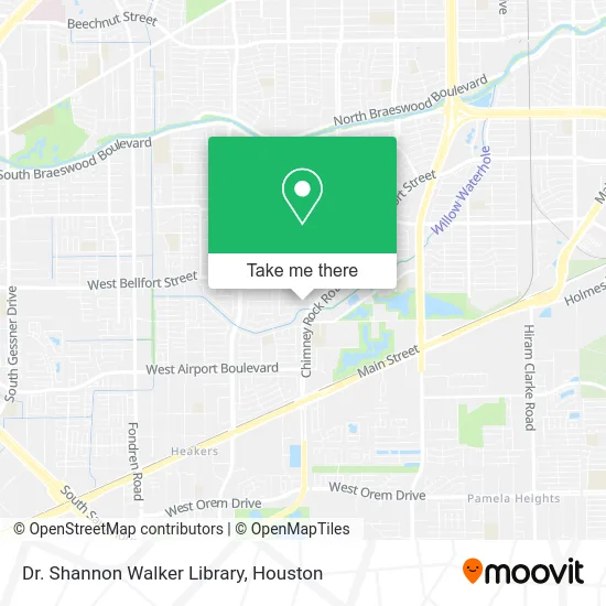 Dr. Shannon Walker Library map
