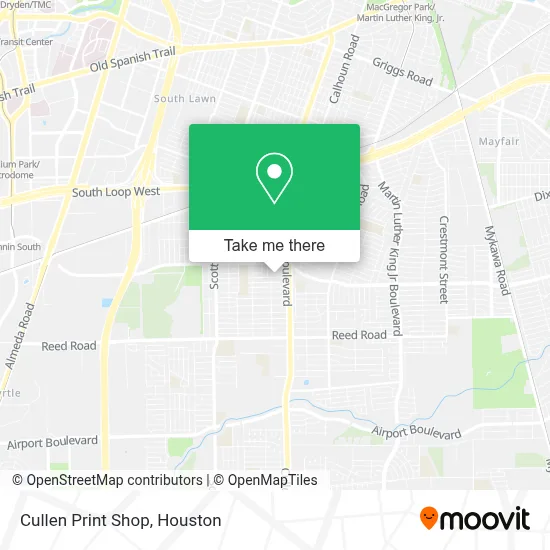 Cullen Print Shop map