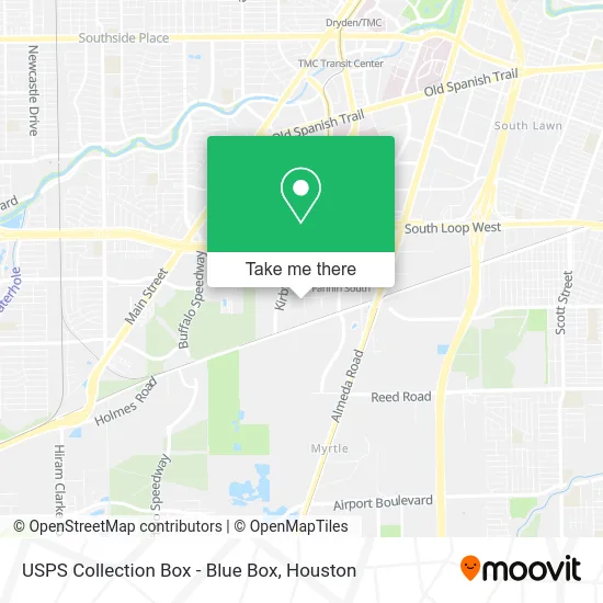USPS Collection Box - Blue Box map