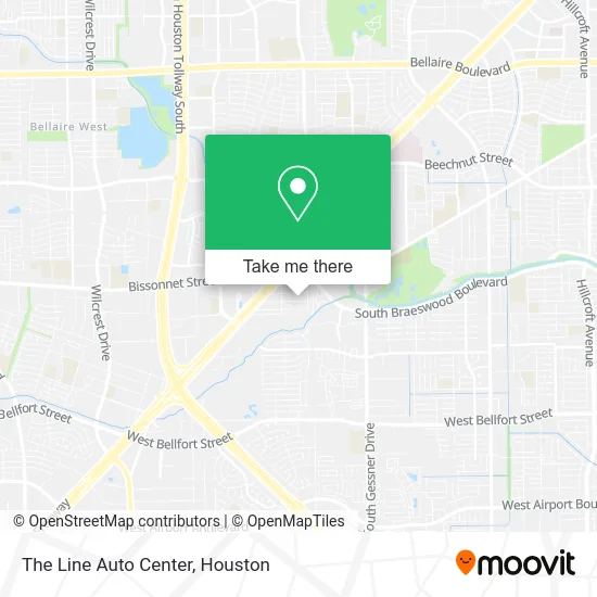 Mapa de The Line Auto Center