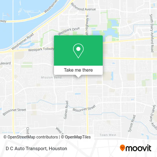 D C Auto Transport map