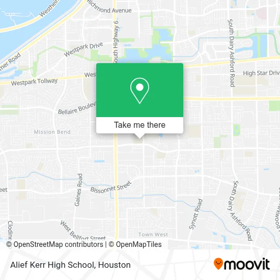 Alief Kerr High School map