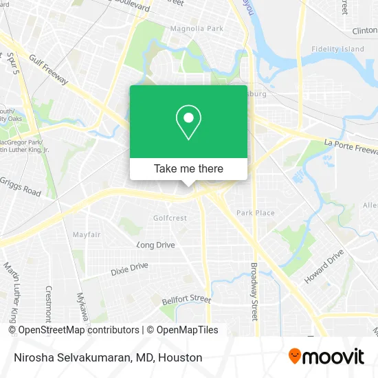 Mapa de Nirosha Selvakumaran, MD