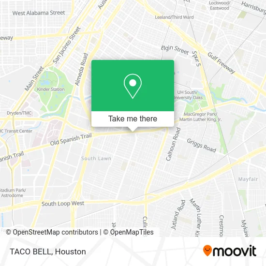 Mapa de TACO BELL