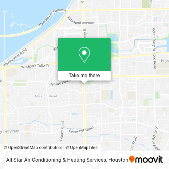 Mapa de All Star Air Conditioning & Heating Services