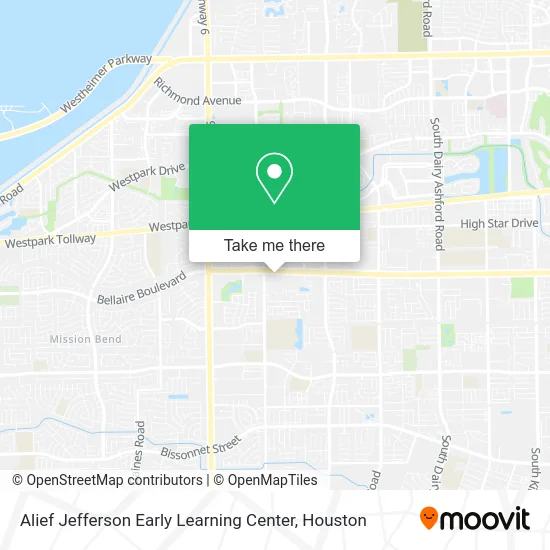 Alief Jefferson Early Learning Center map