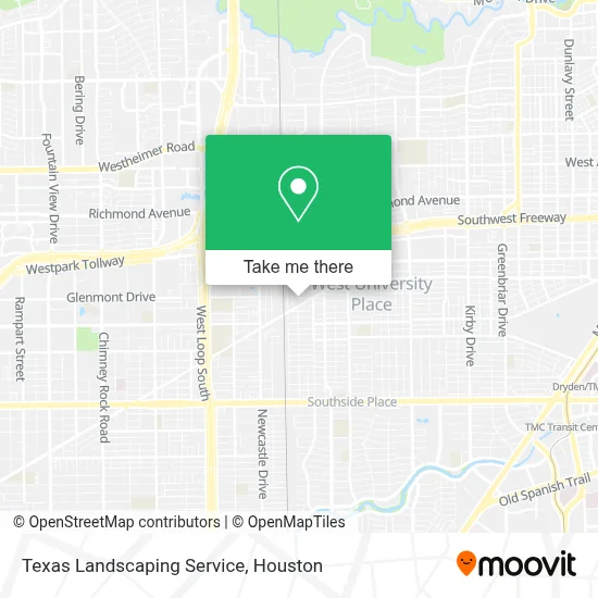 Texas Landscaping Service map