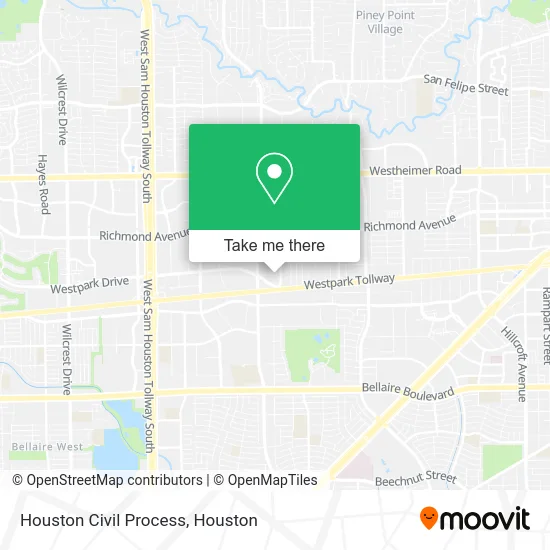 Houston Civil Process map