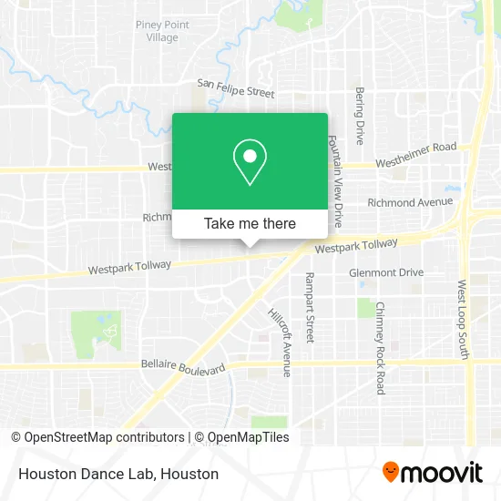 Mapa de Houston Dance Lab