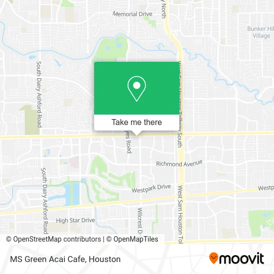 Mapa de MS Green Acai Cafe