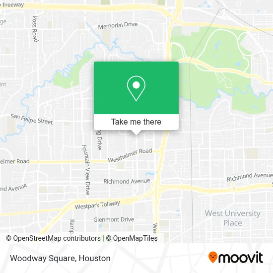 Woodway Square map