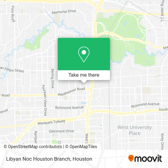 Libyan Noc Houston Branch map