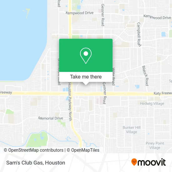 Sam's Club Gas map