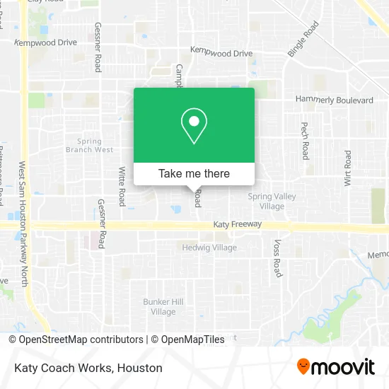 Katy Coach Works map