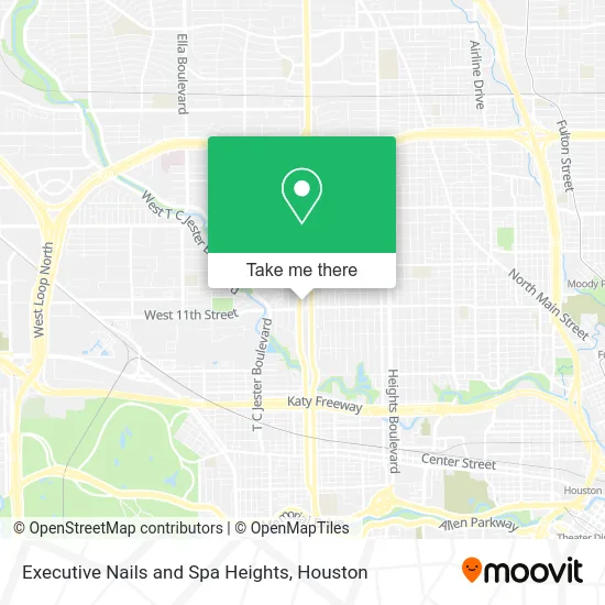 Mapa de Executive Nails and Spa Heights
