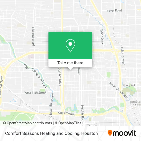 Mapa de Comfort Seasons Heating and Cooling