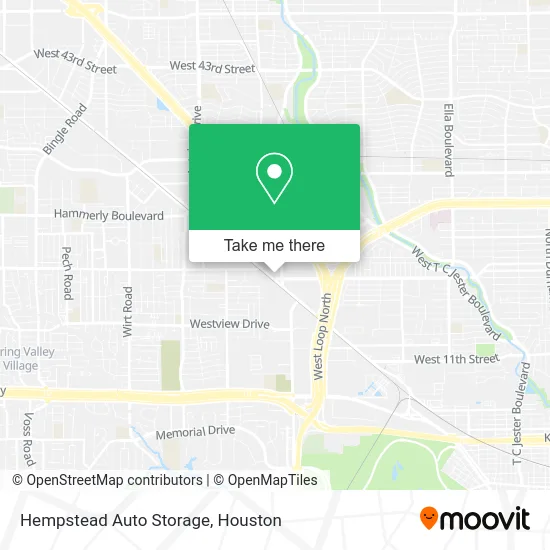 Mapa de Hempstead Auto Storage