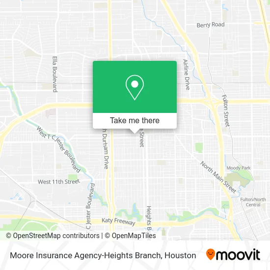 Moore Insurance Agency-Heights Branch map