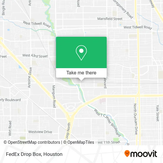 Mapa de FedEx Drop Box