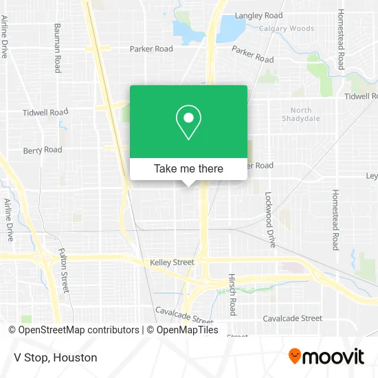 V Stop map