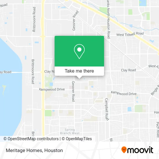 Meritage Homes map