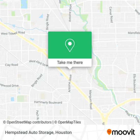 Hempstead Auto Storage map
