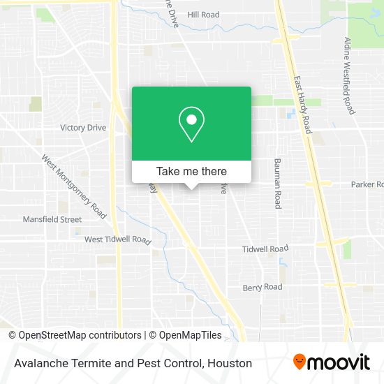 Avalanche Termite and Pest Control map
