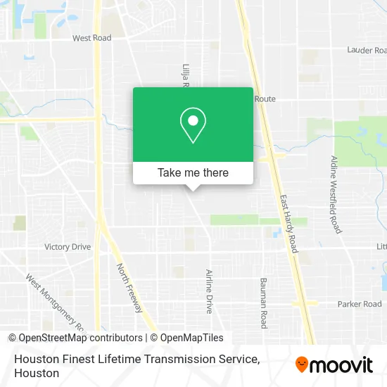 Houston Finest Lifetime Transmission Service map