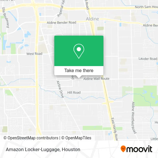 Amazon Locker-Luggage map