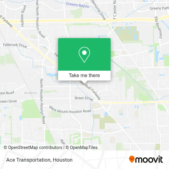 Ace Transportation map