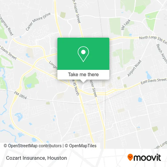 Cozart Insurance map