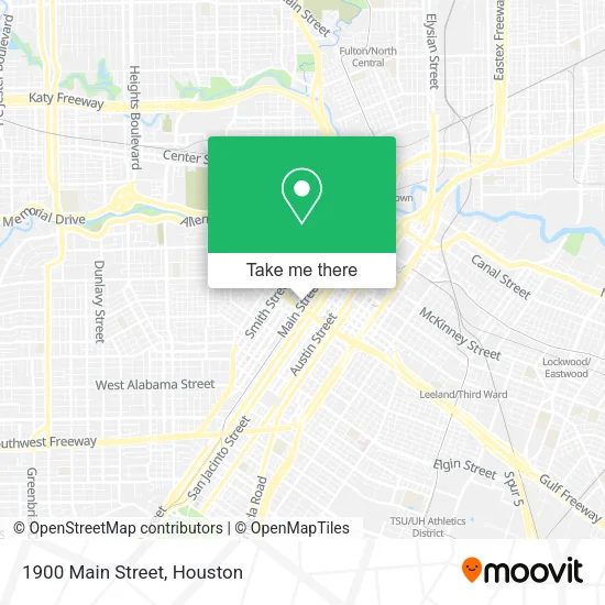 Mapa de 1900 Main Street