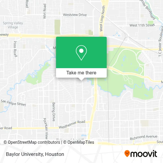 Baylor University map