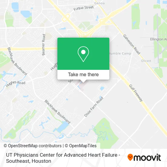 UT Physicians Center for Advanced Heart Failure - Southeast map