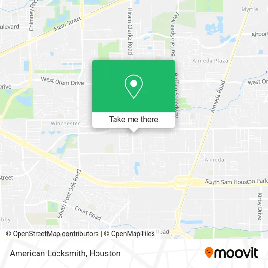American Locksmith map