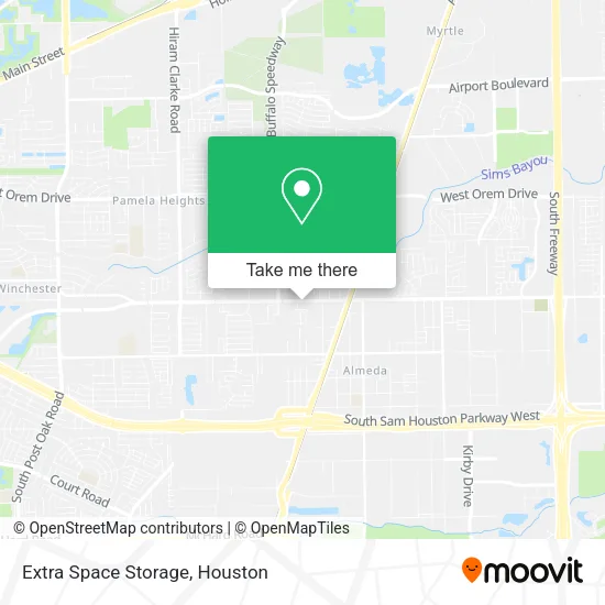 Mapa de Extra Space Storage