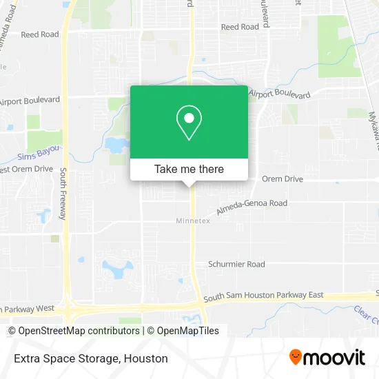Mapa de Extra Space Storage